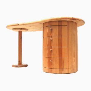 Nierenförmiger Design Schreibtisch von CF Christensen Silkeborg, Dänemark, 1970er