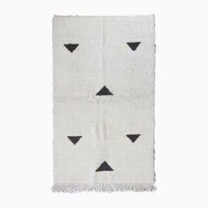 Hand-Knotted Berber Rug in Wool