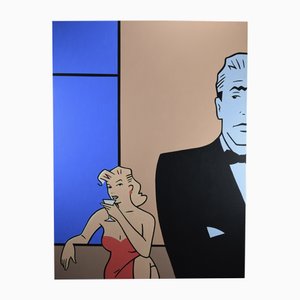 Luc Verschuuren, cóctel, 2001, óleo sobre lienzo y acrílico y lienzo