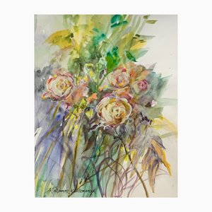 Włodzimierz Karczmarzyk, Roses, 2017, Acrílico y papel
