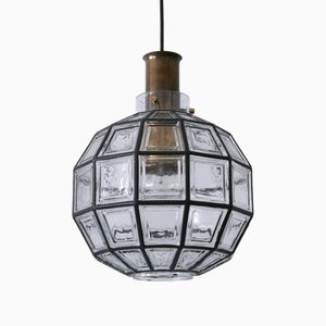 Large Mid-Century Modern Pendant Lamp by Glashütte Limburg, Germany, 1960s