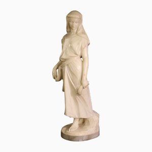Art Nouveau Alabaster Sculpture by L. Grégoire, 1880s