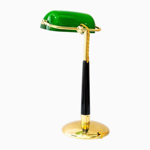 Höhenverstellbare Art Deco Banker Lampe, Wien, 1920er