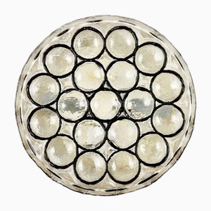 Mid-Century Glas Wandlampe oder Einbauleuchte von Limburg, Deutschland, 1960er