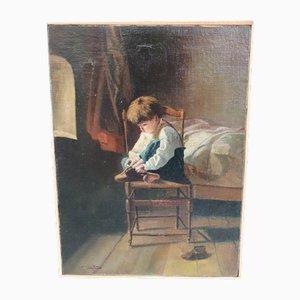 Dipinto ad olio su tela, con cornice