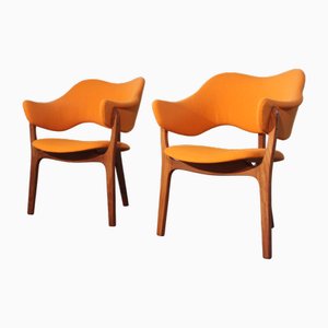 Chaises Modèle Napoli par Kjell Hjall and Bjarne Stave, 1950s, Set de 2