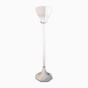 Emaillierte Metall Stehlampe von Pouenat, 1970er