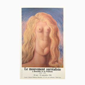 René Magritte, The Rape, 1988 Exhibition Poster, 1988, Paper
