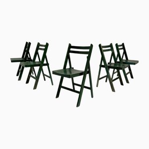 Vintage Folding Chair in Pine, 1970s