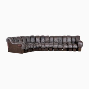 DS 600 Sofa in Leather by Eleonore Peduzzi Riva for De Sede, 1970s