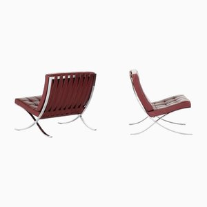 Set of Barcelona Chairs by Ludwig Mies Van Der Rohe for Knoll, 1929
