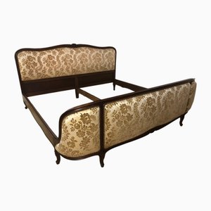 French Demi Corbeille Upholstered Bed Frame