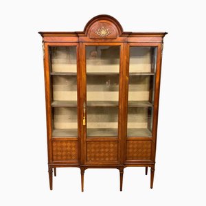 Vitrine Édouardienne en Kingwood et Noyer, 1900