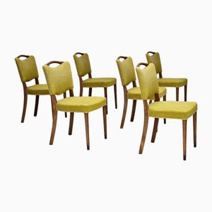 Sedie da pranzo di Slagelse Møbelværk, Danimarca, anni '70, set di 6