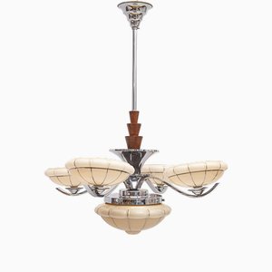 Vintage Art Deco Kronleuchter aus Napako, 1940er