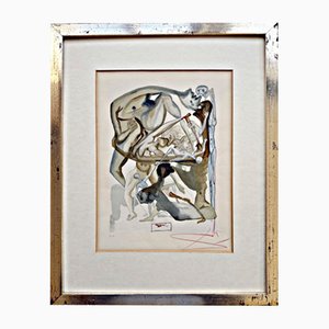 Salvador Dali, In Dark Limbo de Divine Comedy de Dante Alighieri 1963, 1963, Litografía
