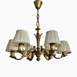 Schwedischer Vintage Grace Messing Kronleuchter, 1930er