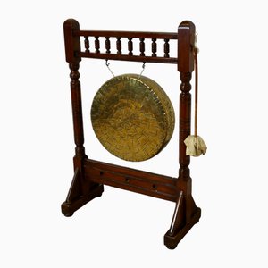 Arts and Crafts Walnut Dinner Gong, 1890s