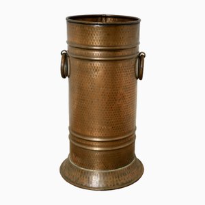 Arts and Crafts Schirmständer aus Kupfer, 1890er