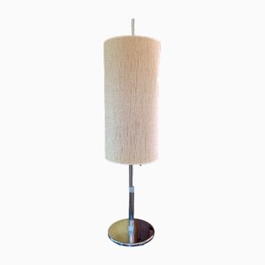 Vintage Staff Leuchten Style Table Lamp in Chrome Metal and Fabric, 1989