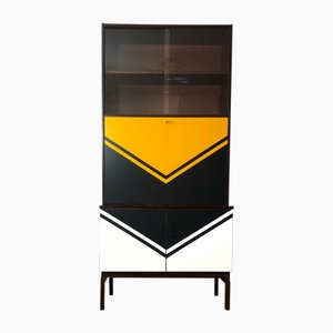 Polish Secretaire with Manual Geomertic Motif, 1970, Set of 2