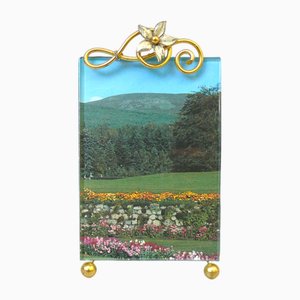 Marco alemán antiguo floral con flores, década de 1890