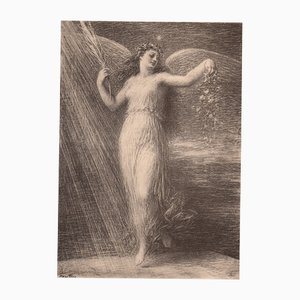 Henri Fantin-Latour, l'Immortalité, 1898, Lithographie & Papier