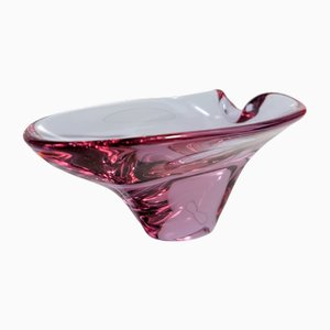 Vintage Czech Bowl in Alexandrite Glass from Sklo Union, 1950s
