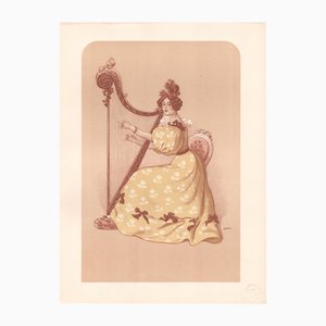 Auguste Roedel, La Romance, 1898, Litografía y papel