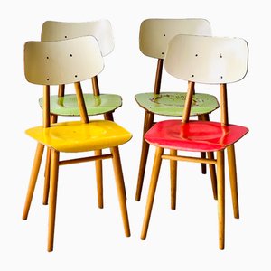 Sedie da cucina vintage di Ton, anni '60, set di 4