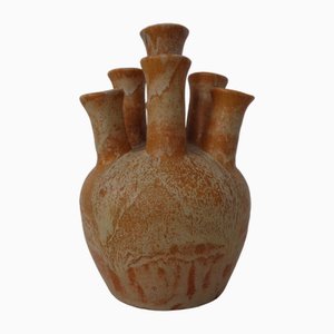 Deutsche Studio Keramik Mushroom Vase von Lu & Gerd Grove, Lübeck, 1960er
