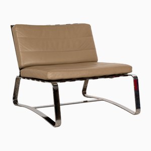 Fauteuil Delaunay en Cuir de Minotti
