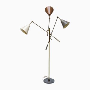 Lampada da terra Mid-Century Triennale multicolore, Italia, anni '50