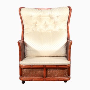 Vintage Wicker Armchair, 1980s