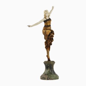 Bronze Figure of Dancer by Paul Philippe, 1920