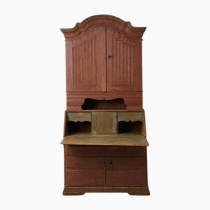 Antique Swedish Rococo and Gustavian Style Secretary Cabinet