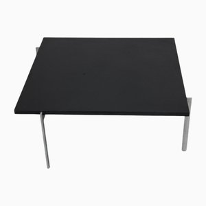 Pk-61 Coffee Table in Black Slate by Poul Kjærholm, 1980s