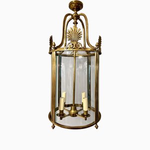 Antique English Georgian Style Brass Lantern
