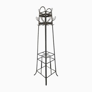 Art Nouveau Coat Stand in Wrought Iron, 1890s