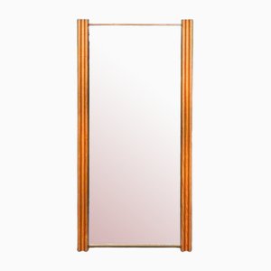 Vintage Swedish Mirror in Pine, 1970s