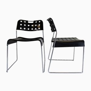 Sedie Omstak di Rodney Kinsman per Bieffeplast, anni '70, set di 9