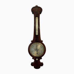 Victorian Mahogany Banjo Barometer, 1860s
