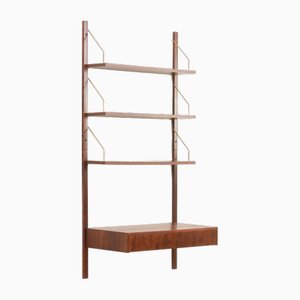 Mueble de pared en casa escandinavo Mid-Century de Poul Cadovius, años 60