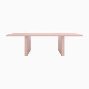 Jacques Pastel Pink Dining Table in Birds Eye Maple by Fred&Juul