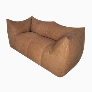 Le Bambole Natural Leather Sofa by Mario Bellini for B&B Italia, 1970s