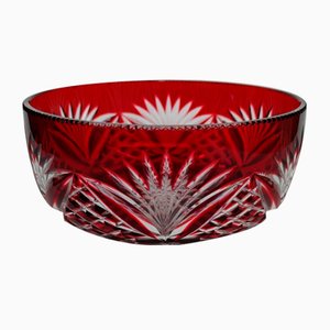 Salatschüssel aus Kristallglas von Saint Louis, 1890er