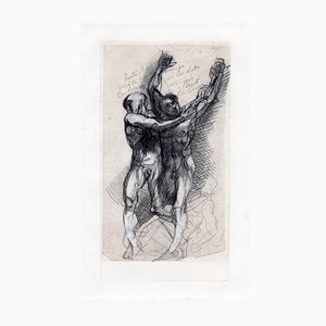 Auguste Rodin, Dante y Virgil asustados ..., 1897, Grabado y papel