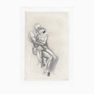 Auguste Rodin, Grupo con Francesca Da Rimini, 1897, Grabado y papel