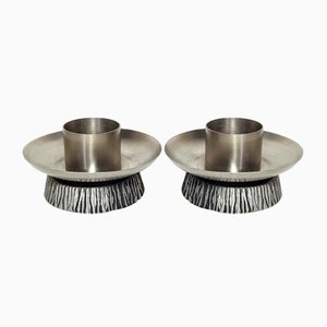 Spanish Brutalist Chandeliers, 1970s, Set of 2