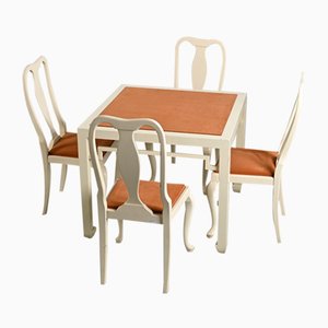 Jean Claude Mahey zugeschriebener Tisch, 1970er, 5er Set